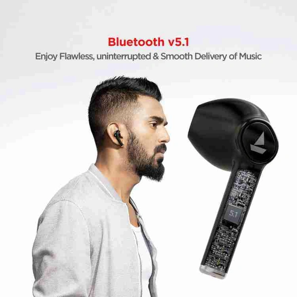 BoAt Airpods 138 Headset  - Black, 1 Year Warranty