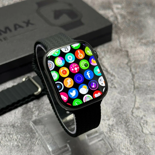 TLD S9 Max Amoled Smart Watch  - Black, 1.5 Months of Warranty
