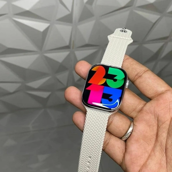 TLD S9 Max Amoled Smart Watch  - White, 1.5 Months of Warranty