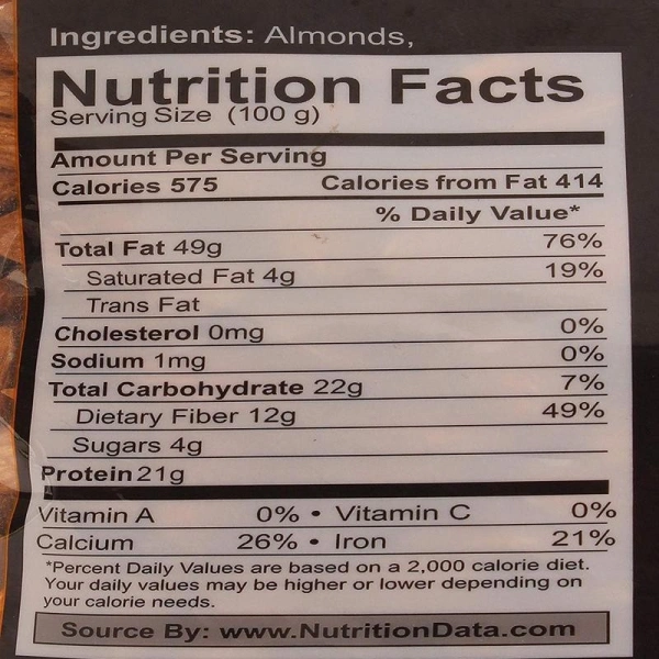 WONDERLAND California Almonds Quantity 500g
