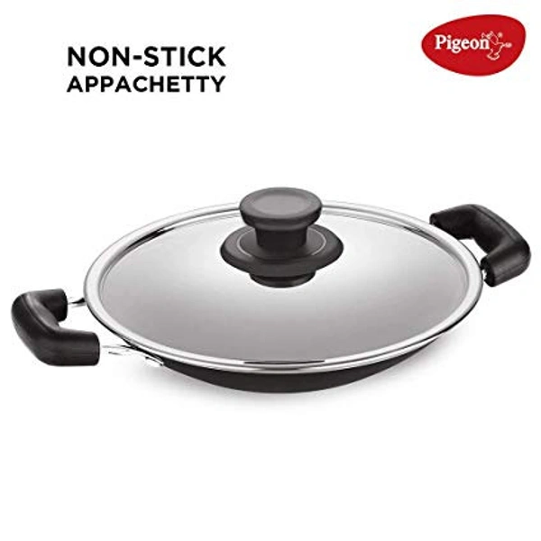Pigeon SPECIAL APPACHETTY Appachatty with Lid 20 cm diameter  (Aluminium, Non-stick)