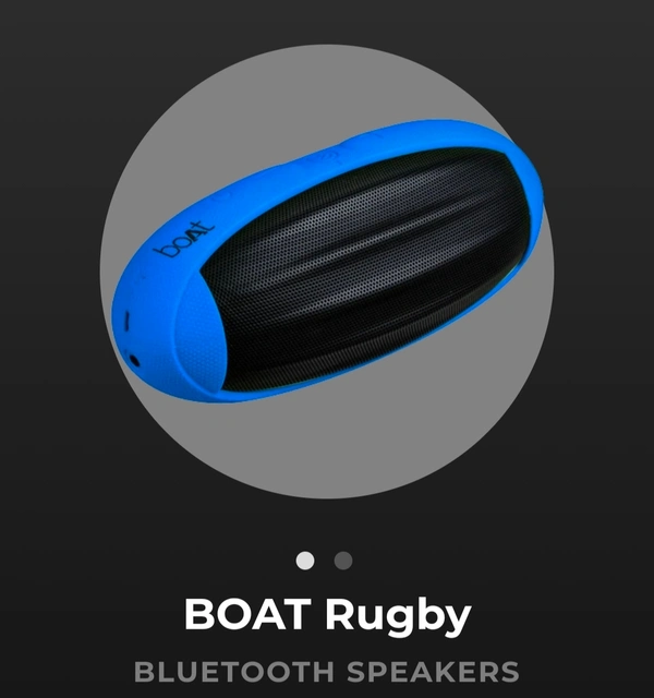 BoAt Rugby Speakers - Black,Blue, Compact