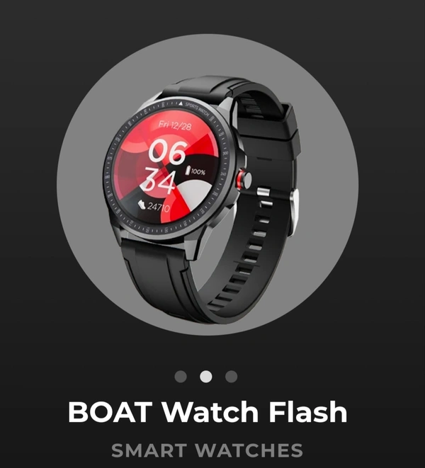 BoAt Watch Flash - Black,Black-Red,Black-Blue, Unisex