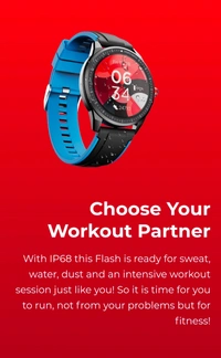 BoAt Watch Flash - Black,Black-Red,Black-Blue, Unisex