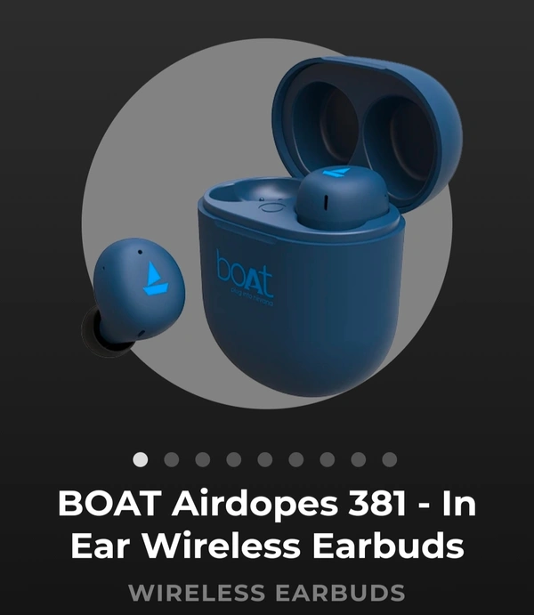 BoAt Airdopes 381- In Ear Wireless Earbuds - Blue,Black,Light Green,Green,Pink