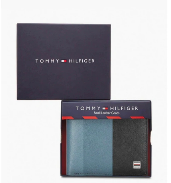 Tommy Hilfiger- Bi Fold Wallet - black & blue, OS