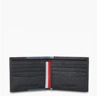 Tommy Hilfiger- Bi Fold Wallet - black & blue, OS