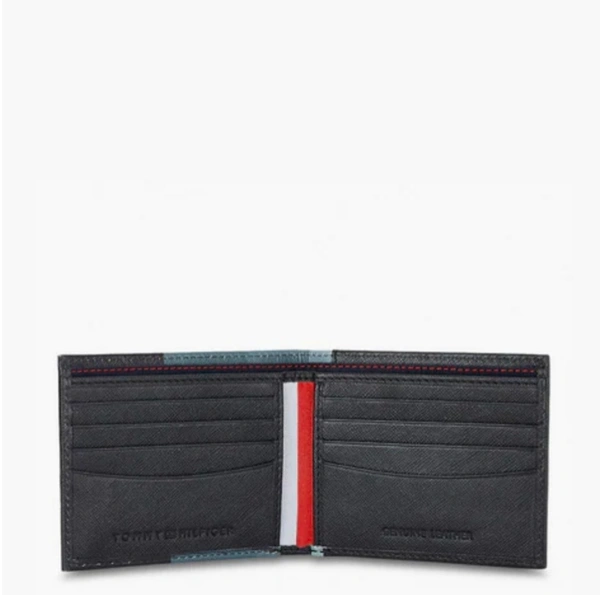 Tommy Hilfiger- Bi Fold Wallet - black & blue, OS