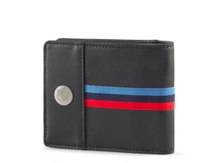 Puma- Panelled Bi Fold Wallet with brand logo - black, FS