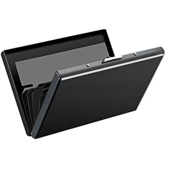 Style Shoes Metal Card Holder - black, OS