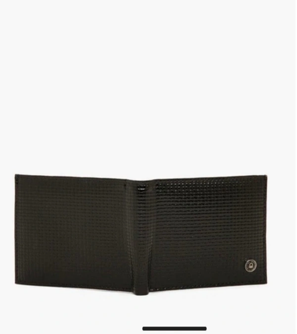 United Colors Of Benetton- Textured Bi Fold Wallet - Black,Tan, OS