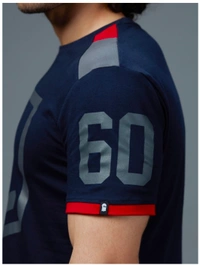 The Souled Store Justice League: Logo Drop Cut T-Shirt - Navy Blue, XS,S,M,L,XL,XXL