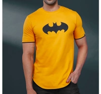 The Souled Store Batman- Protector Of Gotham Drop Cut T-Shirt - Yellow, XS,S,M,L,XL,XXL