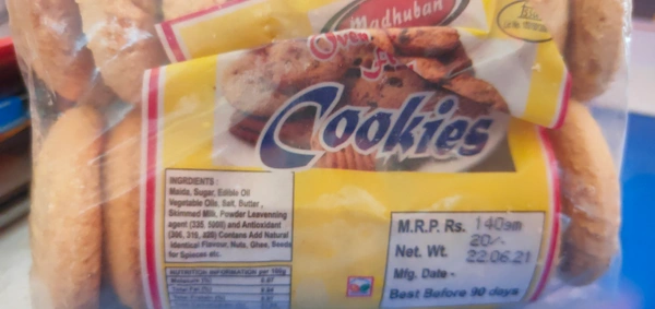 MADHUBAN BAKERY COOKIES - 140g