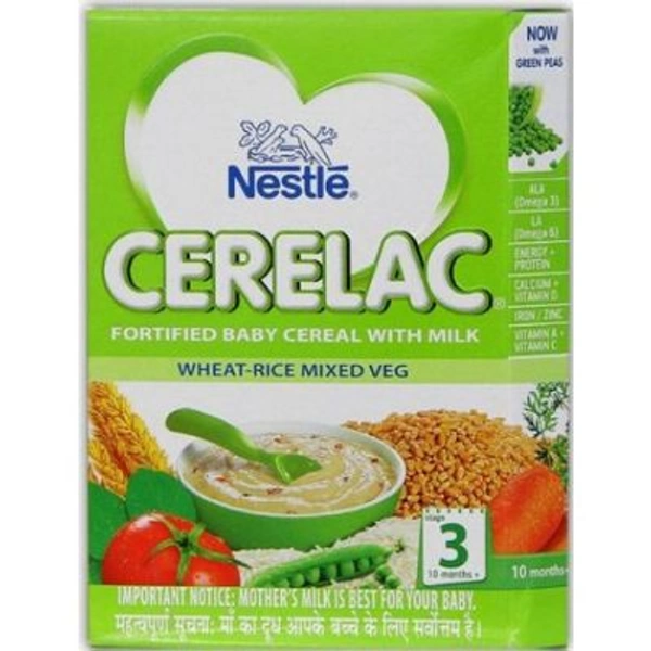 NESTLE CERELAC STAGE 3 WHEAT APPLE MIXED VEGETABLE 10-12M - 300G