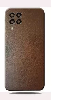 SAMSUNG GALAXY M33 BUGGU Brown Leather For Sumsung M33 5G Skin Guard, SAMSUNG GALAXY M33 5G Mobile Skin (Brown Leather Skin With High Matte Finish.)