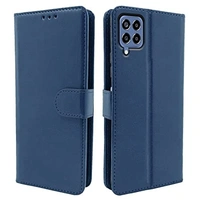 Samsung Galaxy M33 5G (Blue) Pikkme Samsung Galaxy M33 5G Flip Cover | PU Leather Finish | 360 Protection | Wallet & Stand | Strong Magnetic Flip Case for Samsung Galaxy M33 5G (Blue)