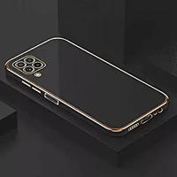 Samsung Galaxy M33 5G, Black) Apurb Store for Samsung Galaxy M33 5G Luxury Square Plating Phone Case Solid Color Soft Silicone Back Cover (for Samsung Galaxy M33 5G, Black)