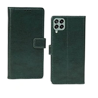 Samsung Galaxy M33 5G - Vintage Green Pinaaki Enterprises Samsung Galaxy M33 5G Flip Case | Premium Leather Finish Flip Cover | with Card Pockets | Wallet Stand |Complete Protection Flip Cover for Samsung Galaxy M33 5G - Vintage Green