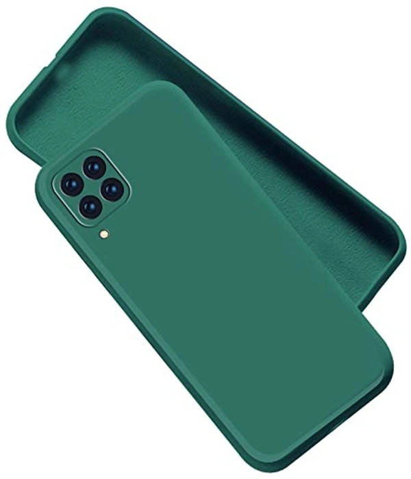 Samsung Galaxy M33 5G - Green A rtistque Liquid TPU Silicone Matte Shockproof Flexible with Camera Protection Soft Back Cover Case for Samsung Galaxy M33 5G - Green