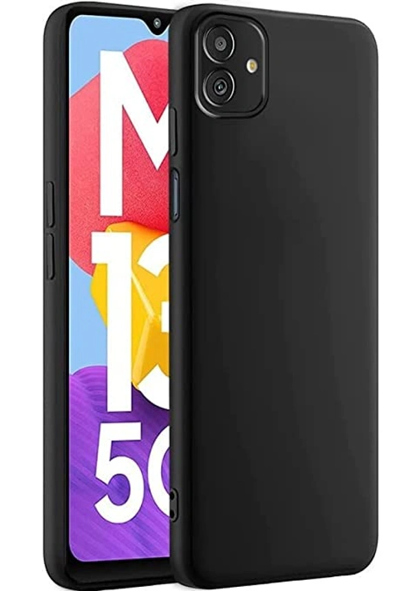 Samsung Galaxy M13 5G 6.5" - Black MoreFit Rubber Soft Silicon Candy Shockproof Slim Back Cover Case for Samsung Galaxy M13 5G 6.5" - Black