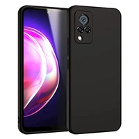 Vivo V21 5G / V21 4G (Silicone Black) LIRAMARK Silicone Soft Back Cover Case for Vivo V21 5G / V21 4G (Silicone Black)