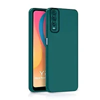 Vivo Y12s / Y20 / Y20i / Y20G (Green) Pikkme Vivo Y12s / Y20 / Y20i / Y20G Back Cover Soft Matte Liquid Silicone TPU | Camera Protection | Shockproof Slim Back Case for Vivo Y12s / Y20 / Y20i / Y20G (Green)