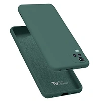 Vivo Y21 2021/Y33s TRUEUPGRADE तरल सिलिकॉन बैक कवर केस Vivo Y21 2021/Y33s के लिए संगत | माइक्रोफाइबर इनसाइड | Vivo Y21 2021/Y33s के लिए 360 डिग्री प्रोटेक्शन बैक केस कवर - हरा