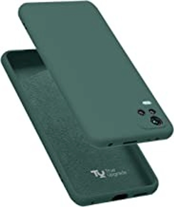Vivo Y21 2021/Y33s TRUEUPGRADE तरल सिलिकॉन बैक कवर केस Vivo Y21 2021/Y33s के लिए संगत | माइक्रोफाइबर इनसाइड | Vivo Y21 2021/Y33s के लिए 360 डिग्री प्रोटेक्शन बैक केस कवर - हरा