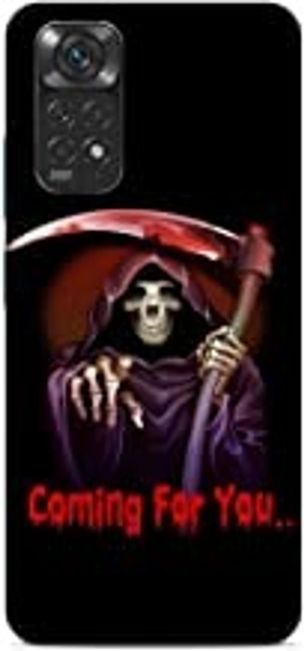 Redmi Note 11 5G CLEOK Back Cover for Redmi Note 11 5G (skeletol says Coming for You) 3D Printed Design Phone Back Hard Plastic Cover Case for Redmi Note 11 5G