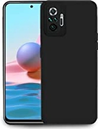 Note 10 Pro/Note 10 Pro Max (Black) CEDO Back Cover Redmi Note 10 Pro/Note 10 Pro Max | Matte Soft Silicon Flexible | Camera Bump Protection | All Side Shock Proof Rubberised Back Case Cover for Xiaomi Redmi Note 10 Pro/Note 10 Pro Max (Black)