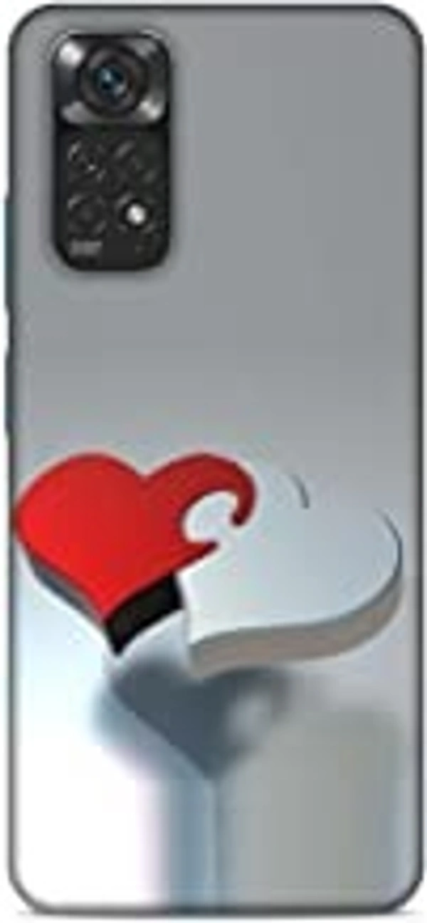 Redmi Note 11 5G CLEOK Back Cover for Redmi Note 11 5G (Love Heart Lock in Relationship) 3D Printed Design Phone Back Hard Plastic Cover Case for Redmi Note 11 5G