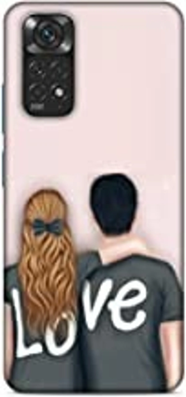 Redmi Note 11 5G CLEOK Back Cover for Redmi Note 11 5G (Love Couple) 3D Printed Design Phone Back Hard Plastic Cover Case for Redmi Note 11 5G
