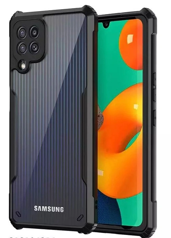 SAMSUNG GALAXY A22 4G Anvika Eagle Case Cover for Samsung Galaxy A22 4g Translucent Case Cover,Eagle Case Hard PC Back TPU Bumper Shockproof Mobile Back Cover for Samsung Galaxy A22 4g (Black)