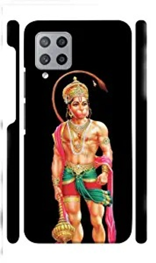 samsung galaxy a22 5g DASP | Simple Black BajrangbaliJi | Designer Printed Hard Back Cover for Samsung Galaxy A22 5G Premium & Attractive Case for Your Smartphone