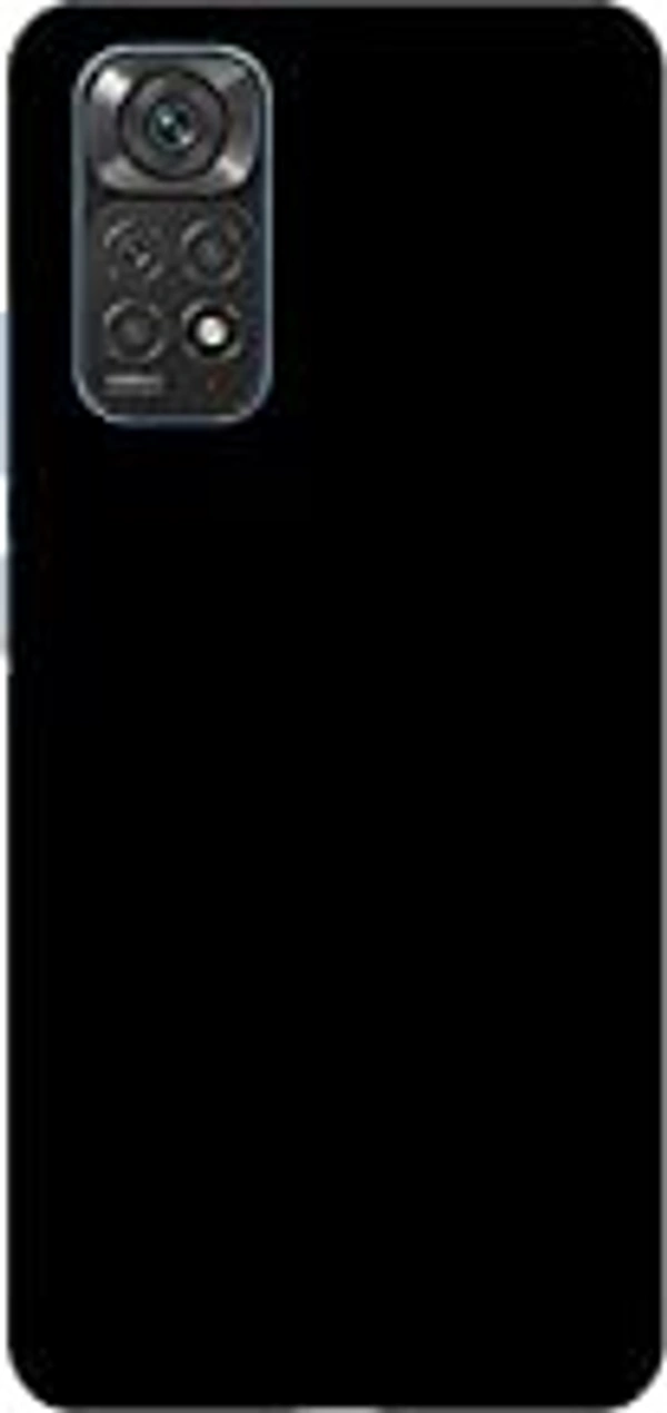 REDMI NOTE 11 4G Casotec Plastic Solid Black Design 3D Printed Hard Back Cover for Mi Redmi Note 11 4G / Redmi Note 11S 4G