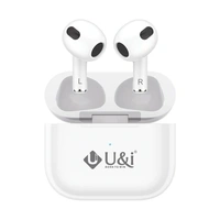 Mic Bluetooth Headset (White, True Wireless) U&i 3G series 30 Hours Battery Backup True Wireless Stereo Earbuds and Mic Bluetooth Headset (White, True Wireless)