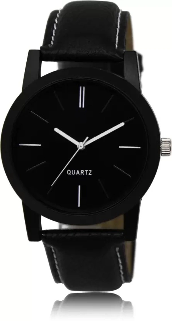 Nakoda Stainless Steel Watch Series Analogue Men's Watch (Black Dial Mens Long Colored Strap)