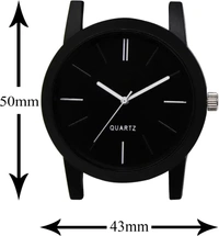 Nakoda Stainless Steel Watch Series Analogue Men's Watch (Black Dial Mens Long Colored Strap)