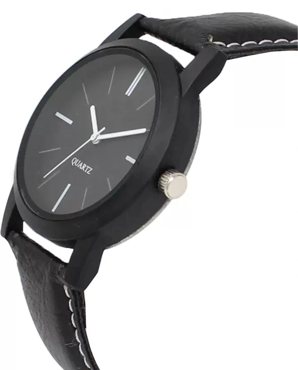 Nakoda Stainless Steel Watch Series Analogue Men's Watch (Black Dial Mens Long Colored Strap)