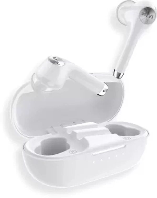 Mivi DuoPods M80 True Wireless Bluetooth Headset with aptX Audio Bluetooth Headset (White, True Wireless)