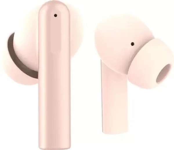 Mivi DuoPods F70 ENC with Quad Mic, 50+ Hrs Playtime| Made in India | Powerful Bass Bluetooth Headset (Coral, True Wireless)