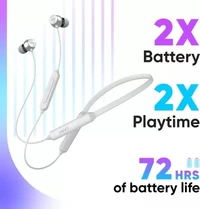 Mivi Collar Classic Pro TWS Neckband with 72 Hours of Playtime & Fast charging Bluetooth Headset (Grey, In the Ear)