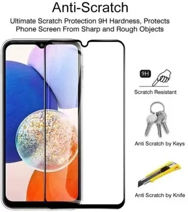 Galaxy A14 5G, SAMSUNG A14 5G (Pack of 1) CASEHUNT Edge To Edge Tempered Glass for SAMSUNG Galaxy A14 5G, SAMSUNG A14 5G (Pack of 1)