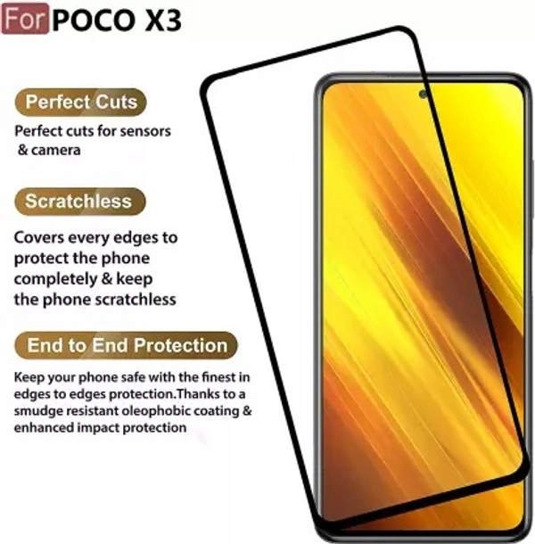 Poco X3, Poco X2, Oppo A12, Poco F3 GT (Pack of 1) iZAP Tempered Glass Guard for Poco X3 pro, Poco X3, Poco X2, Oppo A12, Poco F3 GT (Pack of 1)