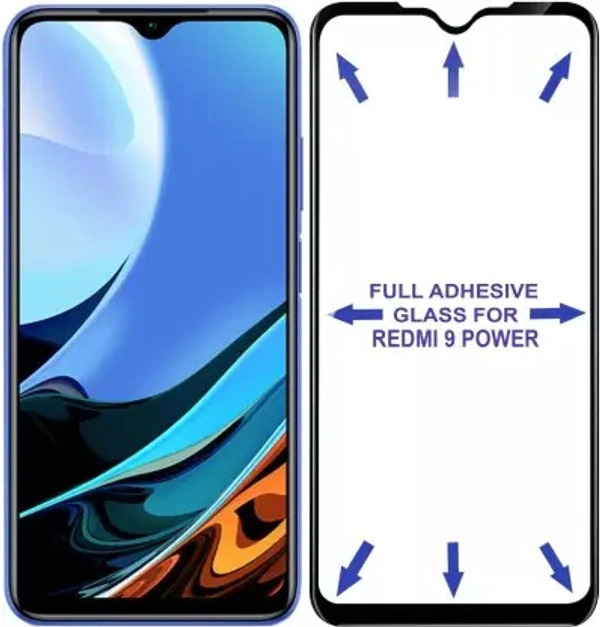 Redmi 9A, Redmi 9i, (11D Tempared Glass) (Pack of 1) Gorilla Elite Edge To Edge Tempered Glass for Mi Redmi 9 Power, Redmi 9 Power, Poco M2, Poco M3, Redmi 9 Prime, Redmi 9A, Redmi 9i, (11D Tempared Glass) (Pack of 1)