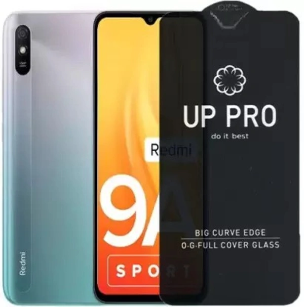PRO Branded Glass With Camera Cut) (Pack of 1) S-Softline Edge To Edge Tempered Glass for Redmi 9A Sport, (Premium UP PRO Branded Glass With Camera Cut) (Pack of 1)