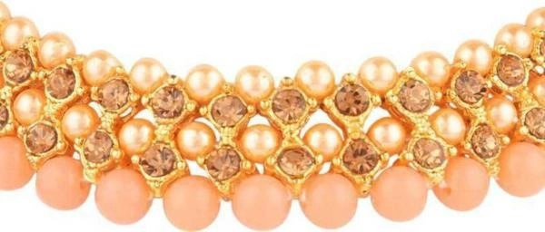 Plated Alloy Necklace, Earring And Maang Tikka Set Rhosyn Women And Girls Gold Plated Alloy Necklace, Earring And Maang Tikka Set - One Size, Multi