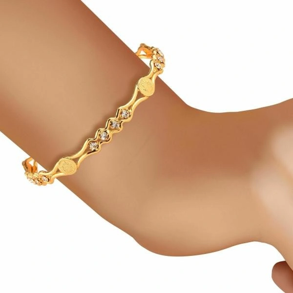 Coinage Bangles For Women - Pack Of 10 (2.6) Zeneme Combo Of Designer Victoria Bangles, Pearls Bangles, Trendy Gold Plated and Coinage Bangles For Women - Pack Of 10 (2.6) - 2.4 , 2.4 , 2.6, Gold