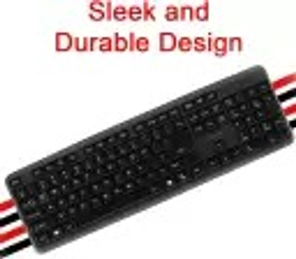 QUANTUM QHM7403D Wired USB Multi-device Keyboard (Black) - black